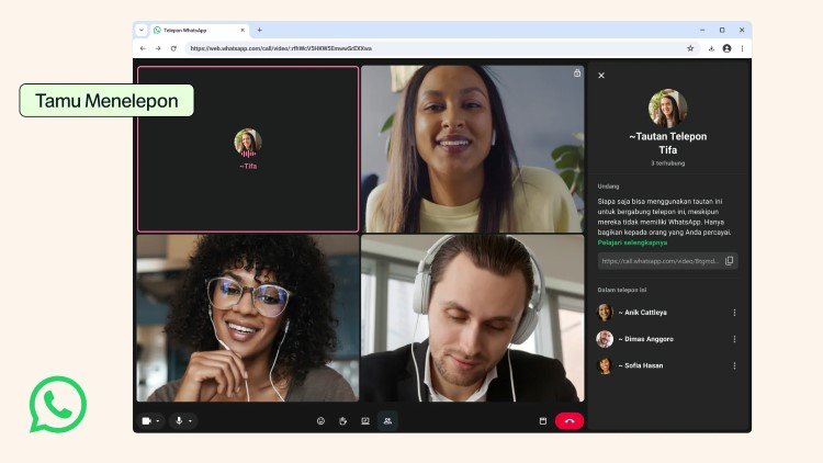 WhatsApp Hadirkan Telepon Tamu, Bisa Telepon Bukan Pemilik Akun 