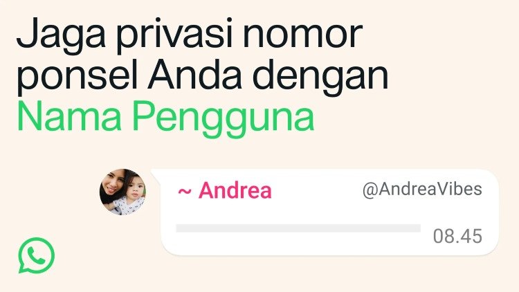 WhatsApp Kenalkan Fitur Baru Nama Pengguna